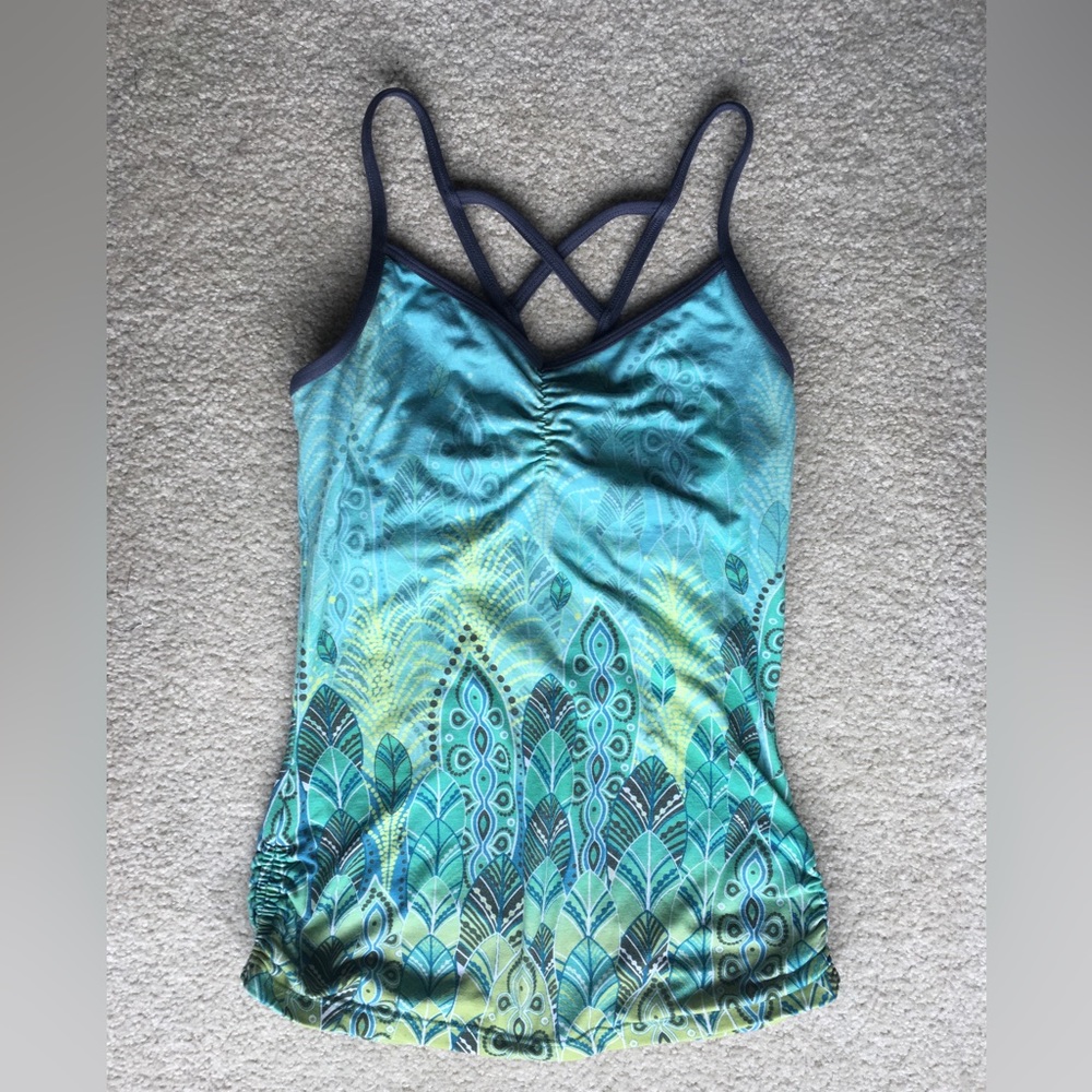 Prana XS tank top shelf bra